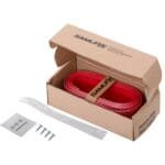 Protectie spoiler, prelungire bara fata/spate din cauciuc, culoare CARBON Rosu - imagine 5