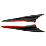 Set 2 aripioare ornamentale bara tuning, model SHARK, finisaj Carbon - imagine 4