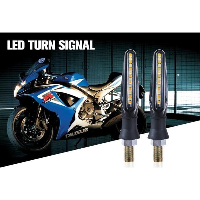 Set 2 lampi Semnalizare Moto SECVENTIALA, cu LED-uri Samsung, cu 2 functii, pozitie si semnalizare, 12V - imagine 6