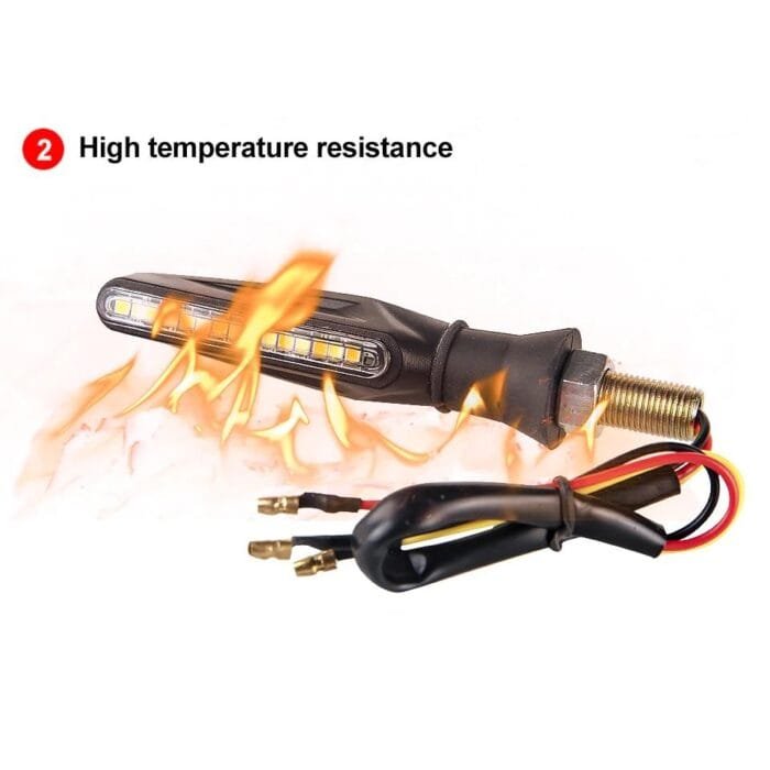 Set 2 lampi Semnalizare Moto SECVENTIALA, cu LED-uri Samsung, cu 2 functii, pozitie si semnalizare, 12V - imagine 11