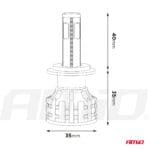 Instalatie LED COB 2Side AMiO, compatibil H4, destinat competitiilor auto sau off-road - imagine 8