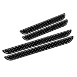 Set 4 bucati protectie praguri universale culoare neagra si crom diamond - imagine 3