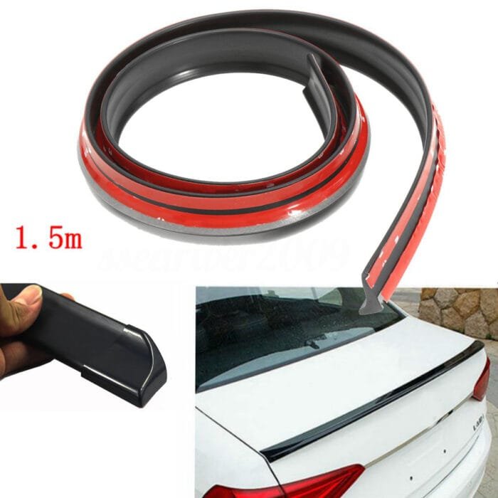 Eleron din cauciuc tip M NEGRU 1,5m x 3.5cm - imagine 3
