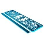 Suport numar inmatriculare din plastic, calitate Premium, culoare TURQUOISE - imagine 4