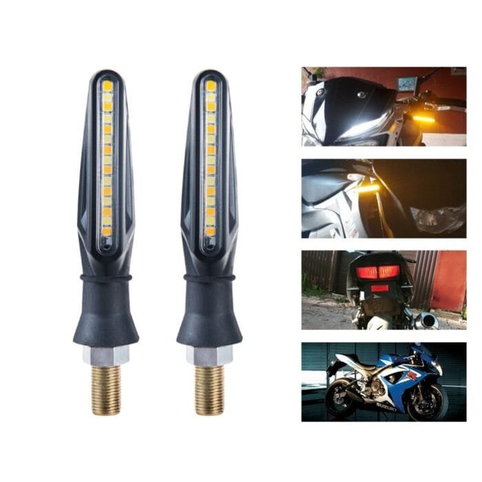 Set 2 lampi Semnalizare Moto SECVENTIALA, cu 2 functii, pozitie si semnalizare, AVX-ZD59B - imagine 4