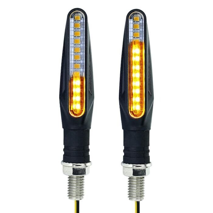 Set 2 lampi Semnalizare Moto SECVENTIALA, cu 2 functii, pozitie si semnalizare, AVX-ZD59B - imagine 3