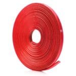 Inele de protectie si decor jante, adezive, din plastic flexibil - ROSU - imagine 3