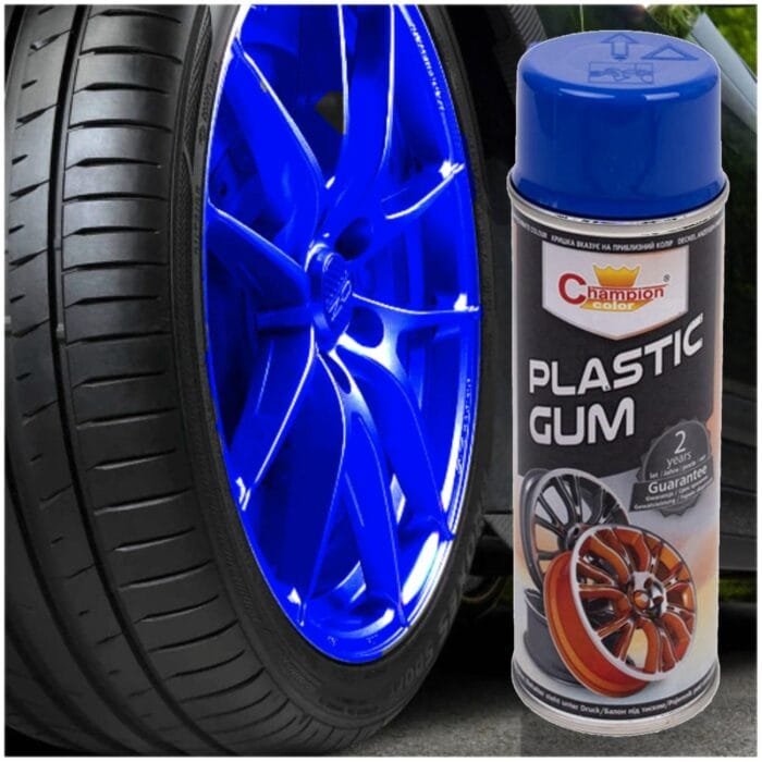 Spray Vopsea Cauciucata pentru Jante, culoare Albastra, 400ml, Champion Color - imagine 1