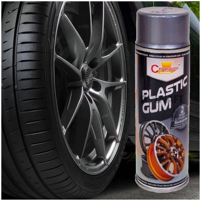 Spray Vopsea Cauciucata pentru Jante, culoare Argintiu, 400ml, Champion Color - imagine 1