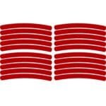 Set 20 bucati Elemente Reflectorizante "Wheel Arch" pentru autoturisme, biciclete, motociclete, atv-uri, scutere, culoare Rosie - imagine 4