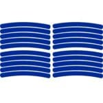 Set 20 bucati Elemente Reflectorizante "Wheel Arch" pentru autoturisme, biciclete, motociclete, atv-uri, scutere, culoare Albastra - imagine 4