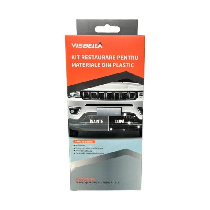 Kit restaurare, lustruire si intretinere elemente din plastic, Visbella - imagine 3