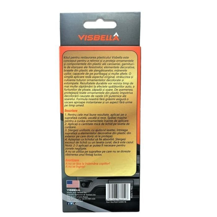 Kit restaurare, lustruire si intretinere elemente din plastic, Visbella - imagine 4