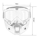 Masca de Protectie cu Ochelari Detasabili, cu destinatie Moto, ATV, SSV, QUAD - imagine 8