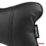Set 2 perne pentru tetiere auto, marca AMIO, pentru sustinere gat din piele ecologica, culoare NEGRU - imagine 5