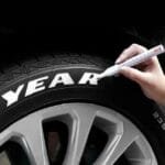 Marker Permanent pentru anvelope, rezistent la apa, culoare ALBA - imagine 3