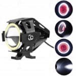 Proiector LED cu Lupa, Angel Eye ALB si Devil Eye RED, alimentare 12V, pentru Off-Road, ATV, SSV, UTV - imagine 9