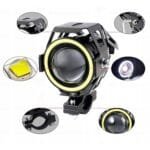 Proiector LED cu Lupa, Angel Eye ALB si Devil Eye RED, alimentare 12V, pentru Off-Road, ATV, SSV, UTV - imagine 12