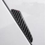 Set 8 elemente de protectie usa "Imitatie Carbon", flexibile, autoadezive, culoare Neagra - imagine 4