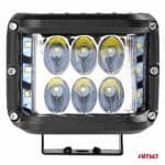 Proiector LED pentru Off-Road, ATV, SSV, culoare 6500K, cu doua functii, tensiune 9 - 36V, dimensiune, 110 x 75 mm - imagine 3