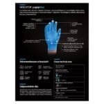 Set 50 manusi de nitril, foarte rezistente, marime L, culoare albastra - imagine 3