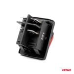 Intrerupator On/Off, 12/24V, dreptunghiular, waterproof, iluminat culoare Rosu, destinatie auto, utilitare, Off-Road, ATV, SSV, QUAD - imagine 4
