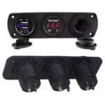 Priza de Bricheta Universala, etansa, cu Voltmetru si incarcare 2 x USB, pentru vehicule offroad, ATV, SSV, quad, moto sau utilaje agricole, alimentare 12V - imagine 4