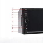 Player Video Auto, dimensiune 2DIN, TouchScreen de 7 inch, 4 x 50W, model WDS-30 cu Bluetooth, Handsfree, Radio, MP3, WMA, MP4, AUX, Card, Telecomanda, Functie Camera Marsarier - imagine 6