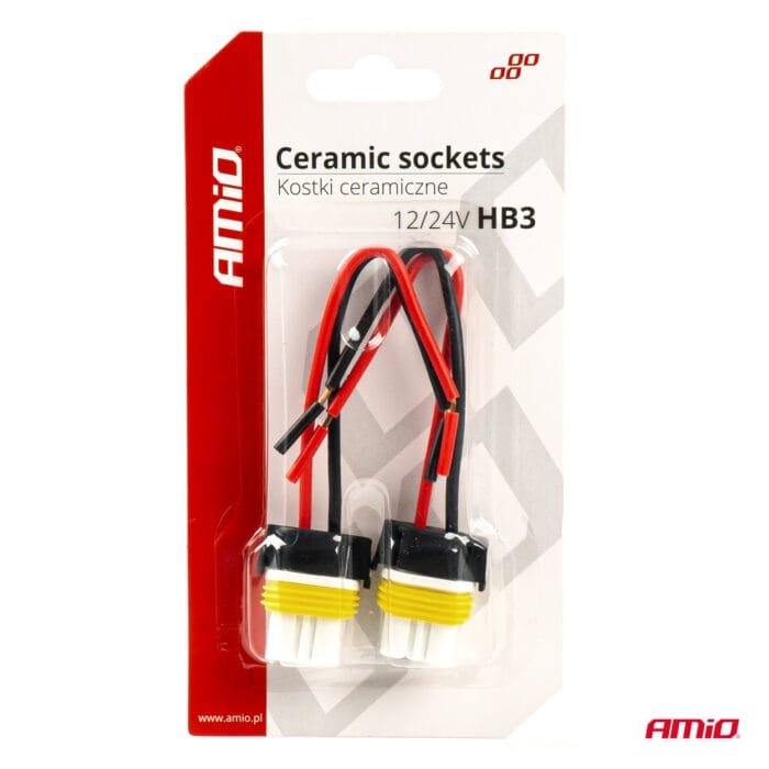 Set 2 mufe ceramice drepte, soclu HB3, 9005, rezistente termic - imagine 4