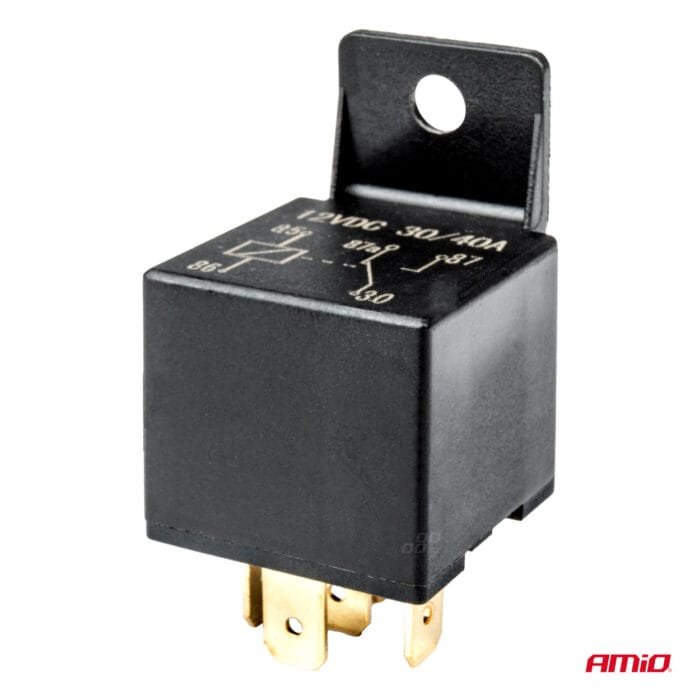 Releu auto cu 5 pini, 12V, 40A + Mufa releu cu cabluri - imagine 5
