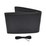Husa volan OTOM din Piele Ecologica "Perforata" pentru autoturisme, diametru volan 37 - 39 cm, cu ac si ata Neagra - imagine 3