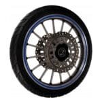 Set 16 ornamente Reflectorizante pentru jante auto, moto, culoare Albastra - imagine 4