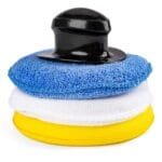 Set bureti pentru curatare, polisare si slefuire, 3 x 125 mm, cu maner - imagine 3