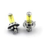 Set 2 becuri H4 (P43) pentru proiectoare de ceata, culoare galbena, 12V, 55W - imagine 3