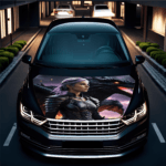 Folie Capota Auto "Hood Art" rezistenta la exterior, marime S (150 x 110cm) - Cod: AVX-CAPOTA-002S - imagine 3