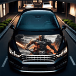 Folie Capota Auto "Hood Art" rezistenta la exterior, marime S (150 x 110cm) - Cod: AVX-CAPOTA-007S - imagine 3