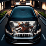 Folie Capota Auto "Hood Art" rezistenta la exterior, marime S (150 x 110cm) - Cod: AVX-CAPOTA-008S - imagine 3