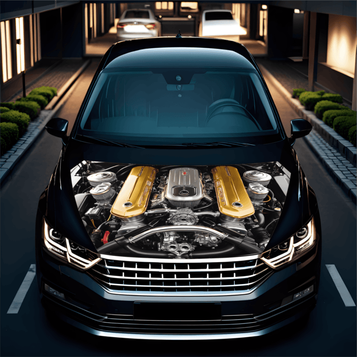 Folie Capota Auto "Hood Art" rezistenta la exterior, marime S (150 x 110cm) - Cod: AVX-CAPOTA-018S - imagine 3