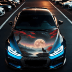 Folie Capota Auto "Hood Art" rezistenta la exterior, marime S (150 x 110cm) - Cod: AVX-CAPOTA-021S