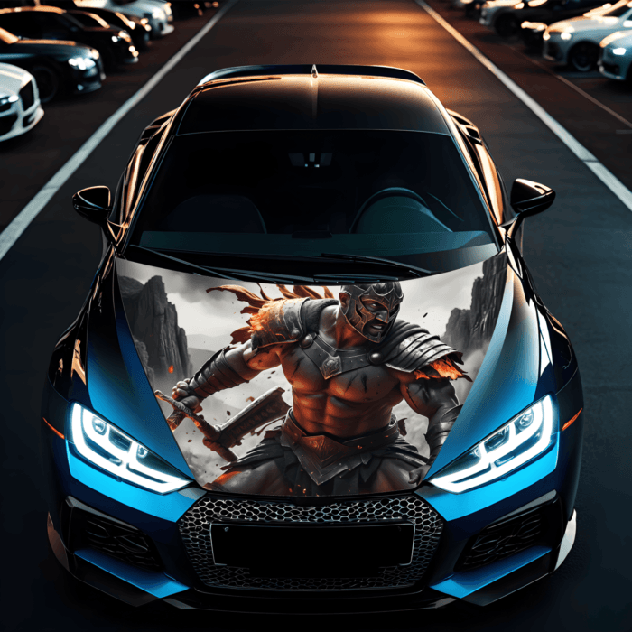 Folie Capota Auto "Hood Art" rezistenta la exterior, marime M (165 x 120cm) - Cod: AVX-CAPOTA-008M - imagine 1