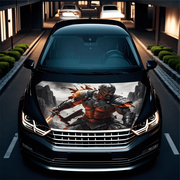 Folie Capota Auto "Hood Art" rezistenta la exterior, marime M (165 x 120cm) - Cod: AVX-CAPOTA-008M - imagine 3