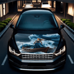 Folie Capota Auto "Hood Art" rezistenta la exterior, marime M (165 x 120cm) - Cod: AVX-CAPOTA-013M - imagine 3