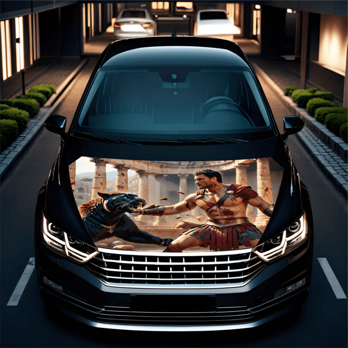 Folie Capota Auto "Hood Art" rezistenta la exterior, marime M (165 x 120cm) - Cod: AVX-CAPOTA-015M - imagine 3