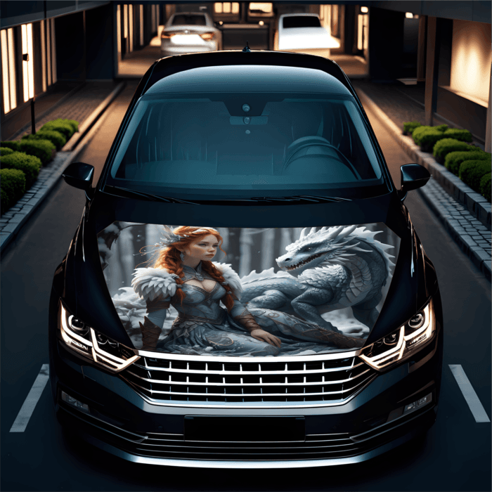 Folie Capota Auto "Hood Art" rezistenta la exterior, marime L (180 x 130cm) - Cod: AVX-CAPOTA-014L - imagine 3