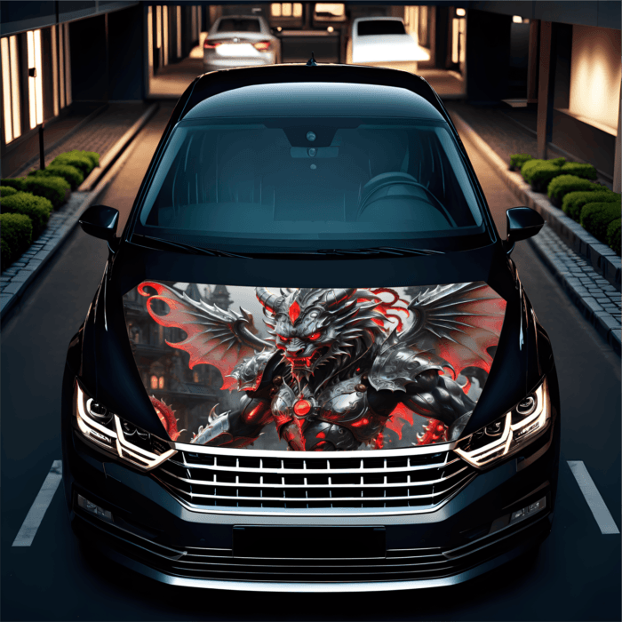 Folie Capota Auto "Hood Art" rezistenta la exterior, marime L (180 x 130cm) - Cod: AVX-CAPOTA-025L - imagine 3