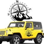 Sticker autoadeziv pentru vehicule Off Road, model "Kompass", dimensiune 44 x 55 cm, culoare Neagra - imagine 3