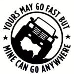 Sticker autoadeziv pentru vehicule Off Road, model "You Can Go Fast", dimensiune 30 x 30 cm, culoare Neagra - imagine 3