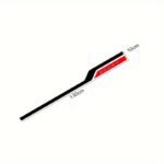 Set sticker autoadeziv Tuning in doua culori, model "Hood Stripes V3", dimensiune 130 x 10 cm, culoare Negru + Rosu - imagine 5