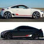 Set 2 stickere autoadezive Tuning, model "Racing Stripes V2", dimensiune 180 x 16,5 cm, culoare Negru + Gri + Rosu - imagine 5