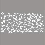 Set 2 stickere autoadezive Tuning in doua culori, model "Paint Stains", dimensiune 97 x 47 cm, culoare Negru + Alb - imagine 5